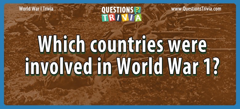 how many countries was involved in world war 1